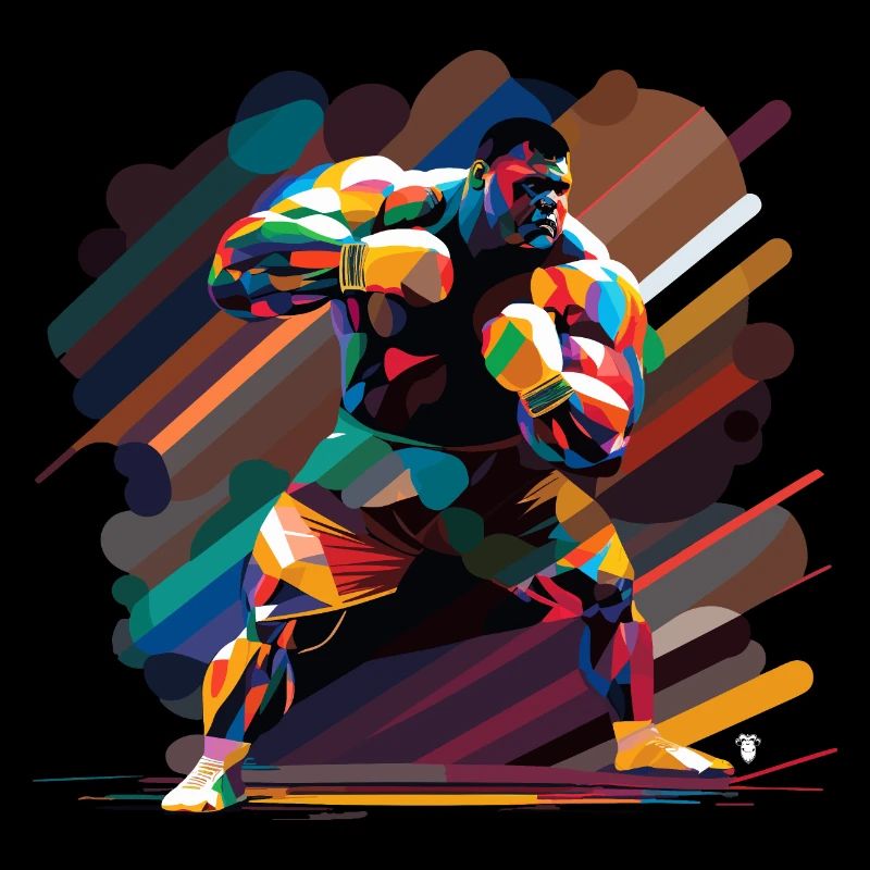 Boxer couleur
