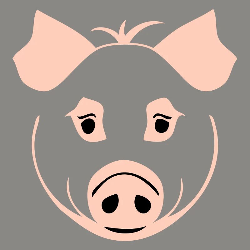 Cochon dans le style comique