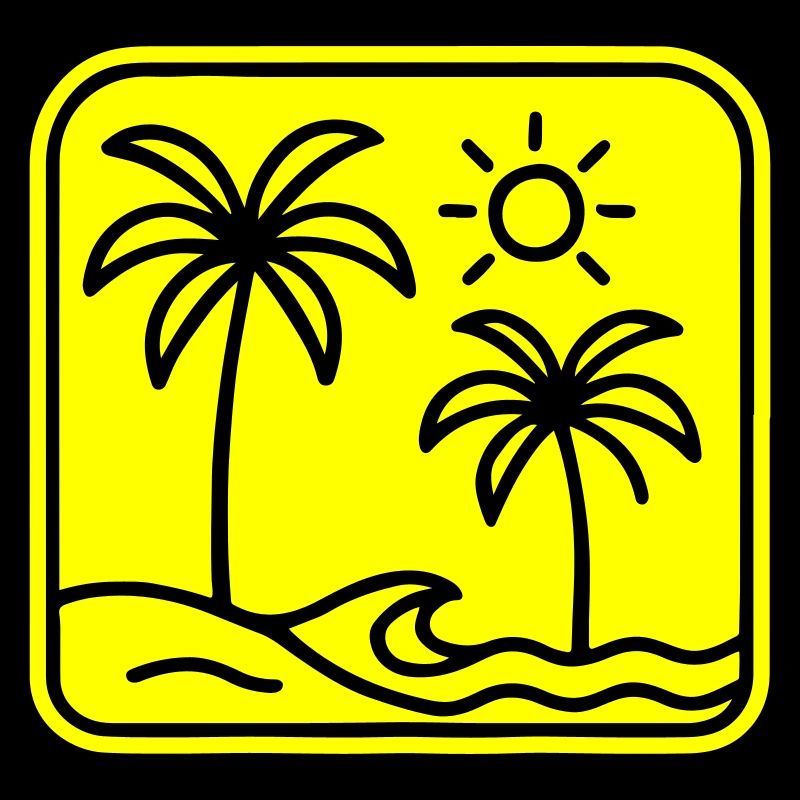 Plage de Palm Trees