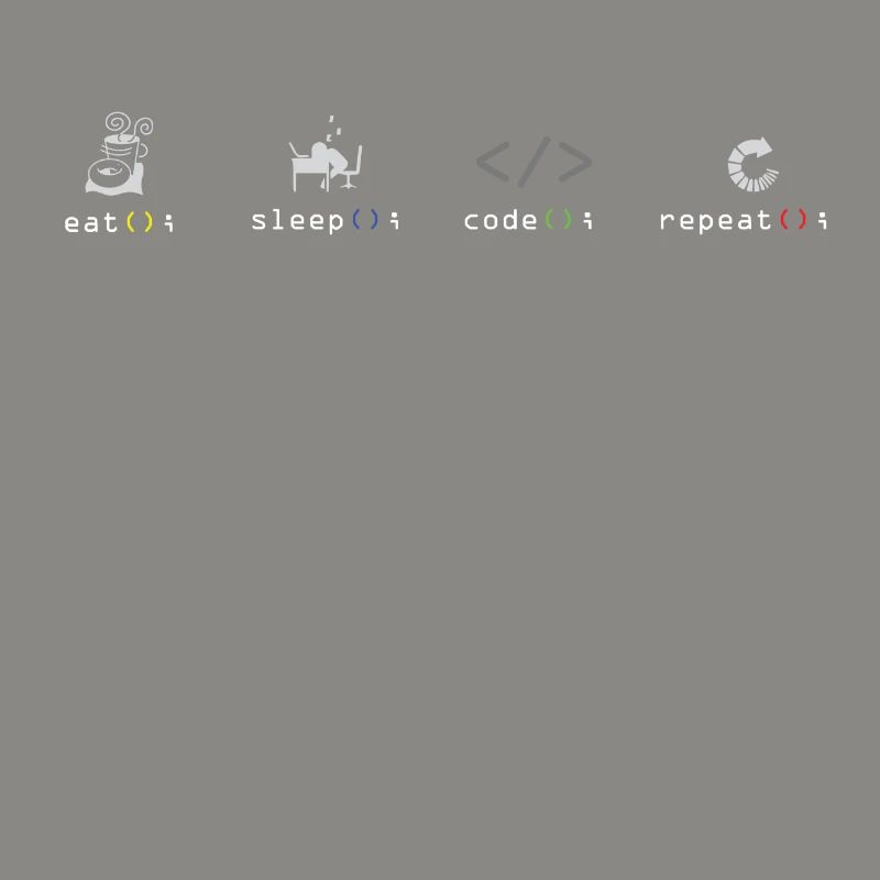 Programmierer Eat Sleep Code Software Coden Coder