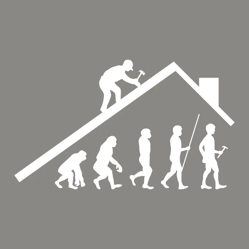 Cadeau de couvreur de charpentier Evolution Art