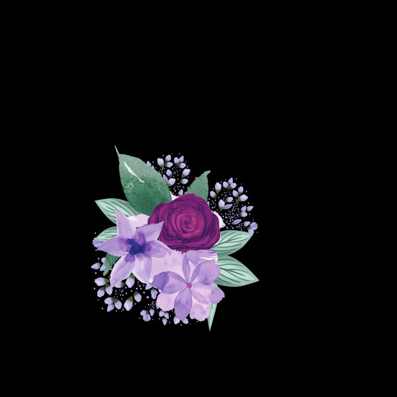 letter V flowered