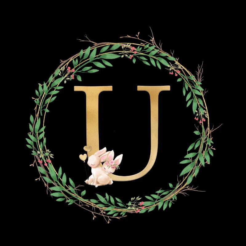 Customizable Monogram U