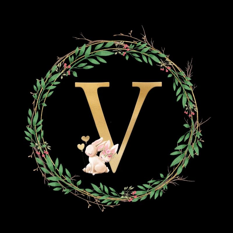 Customizable Monogram V