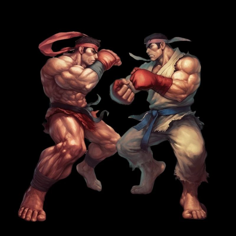 Conceptions dynamiques de style Streetfighter pour le combat
