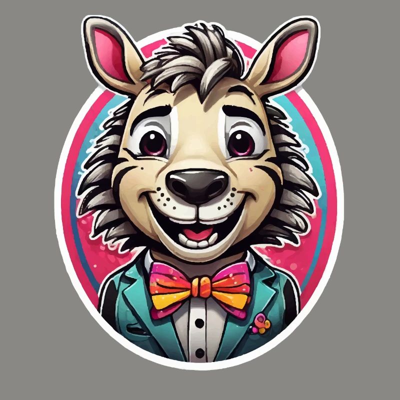 Funny Comic Zebra