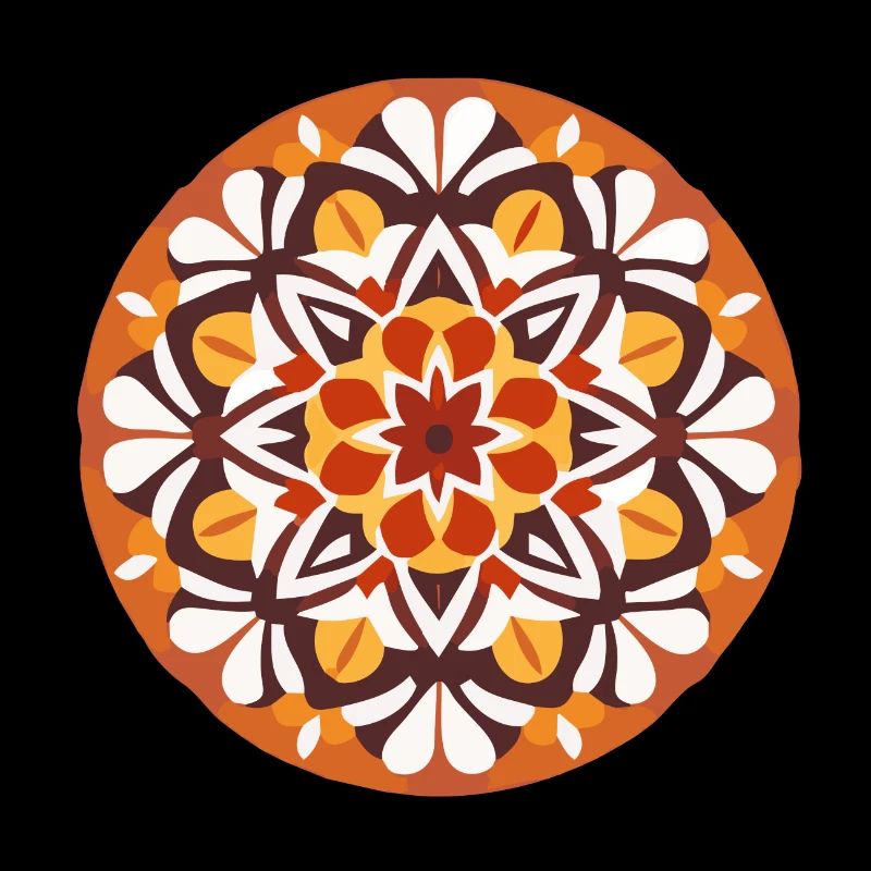 Mandala Pattern Colors Symmetrical5