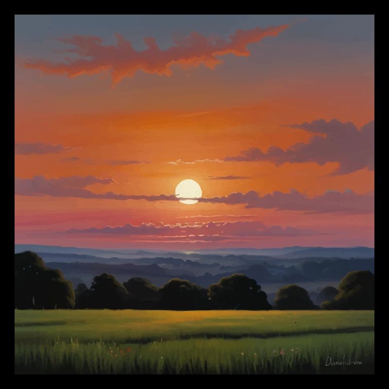 Paysage Coucher De Soleil