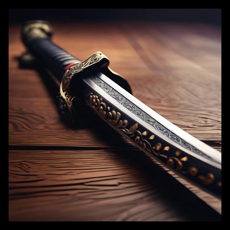 Conception d’affiche Sabre Samouraï