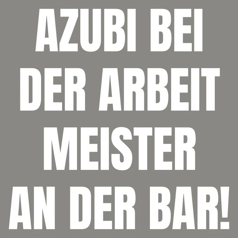 Trainee at work, master at the bar!