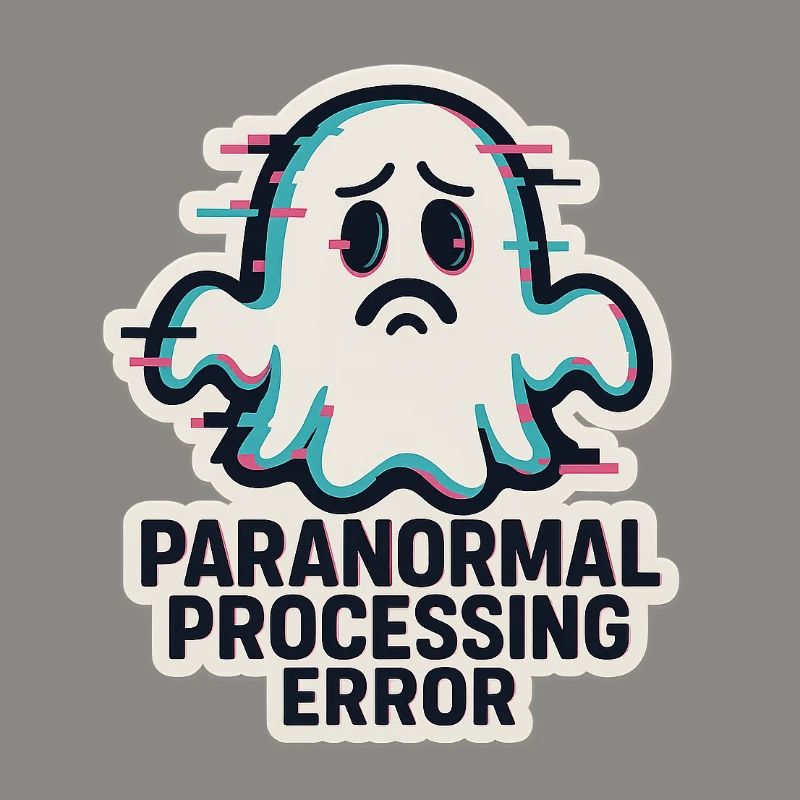 Paranormal Processing Error - Glitchy Ghost