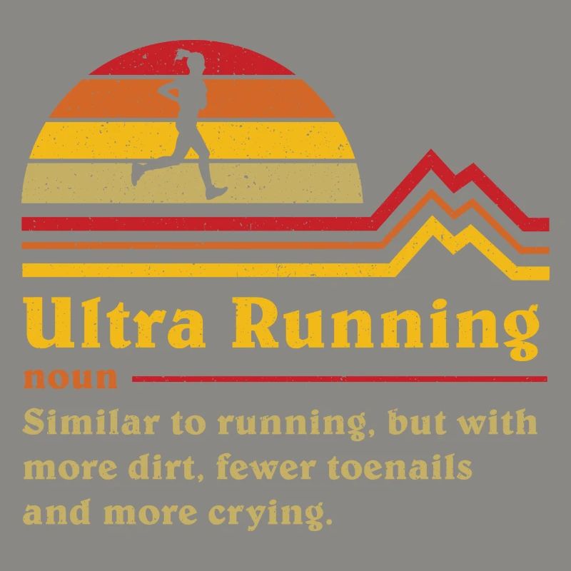 Coureur de trail ultra ultra-course de définition drôle