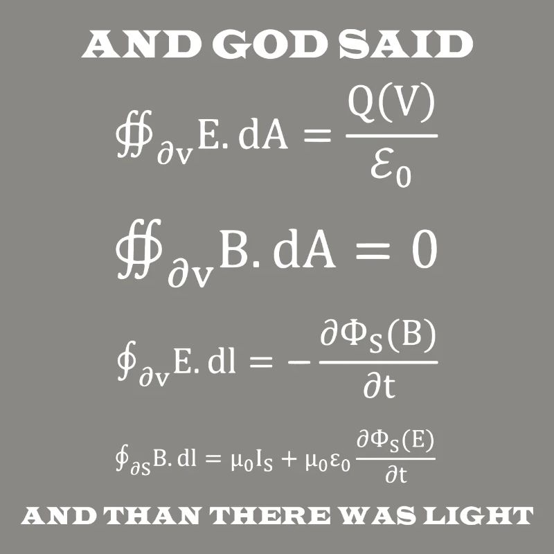 And god said Professor gift physics school atom