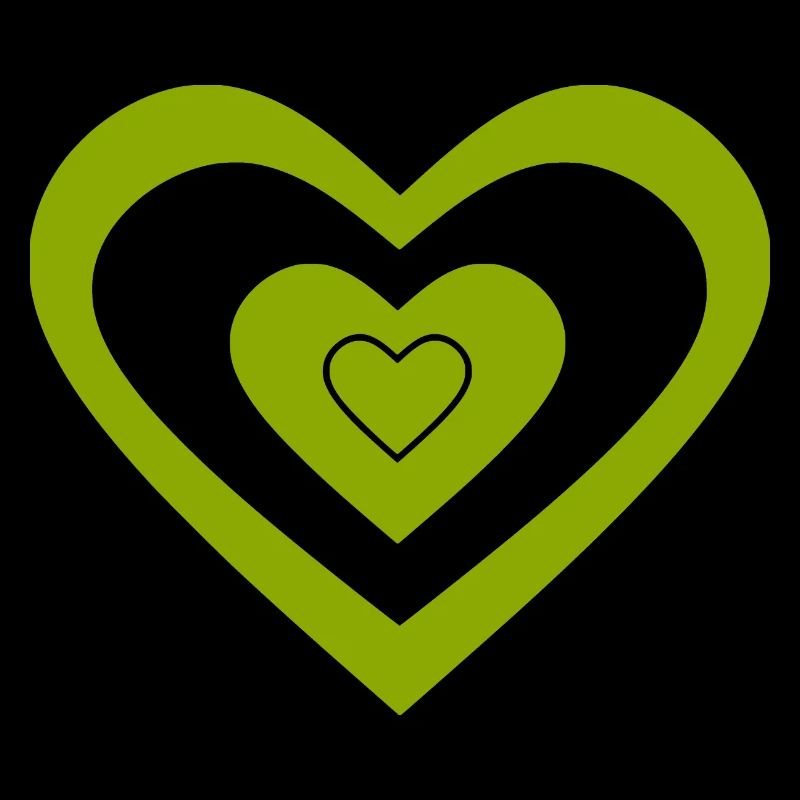 Cœur vert Cœurs Couples de la Saint-Patrick