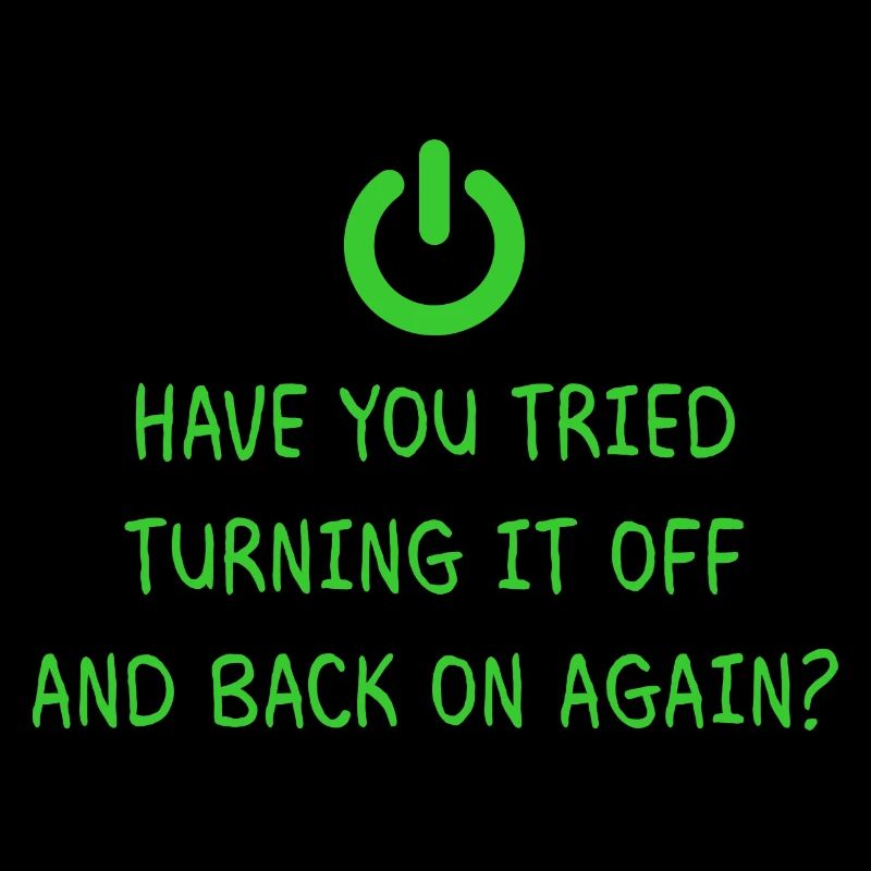Turning it off Programming Informatik Geschenk