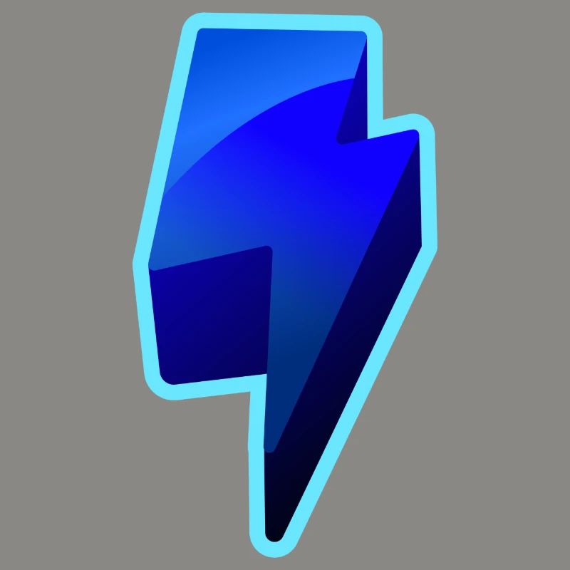 NeonBlitz Lightning Graphique Bleu