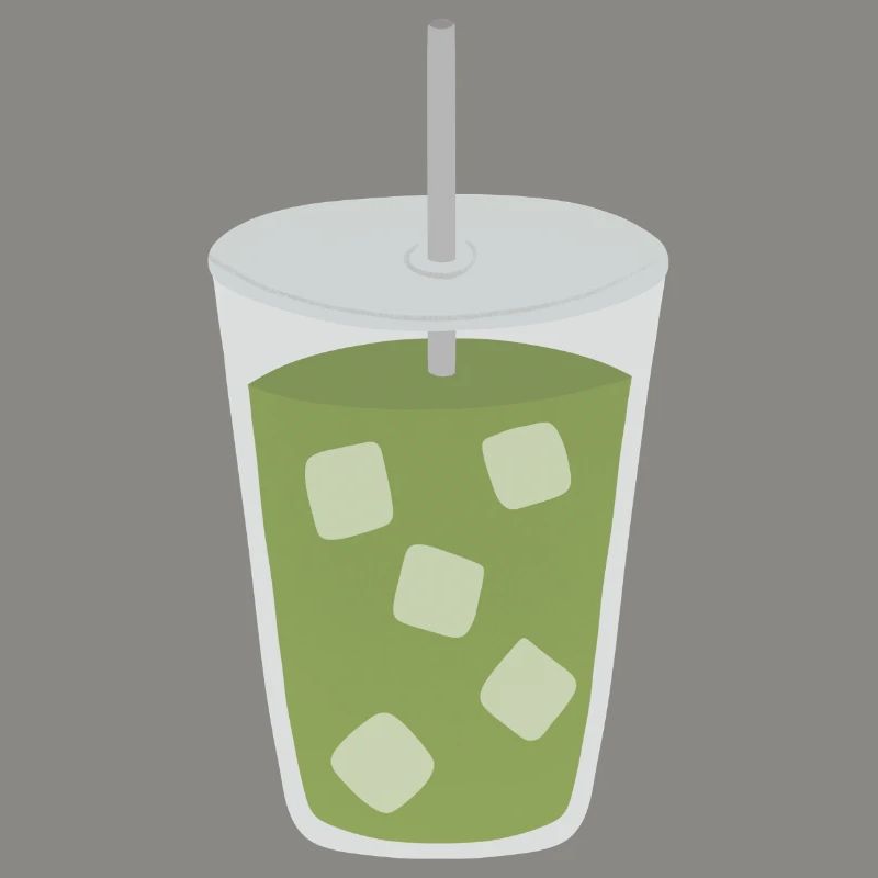 Boisson glacée au matcha latte