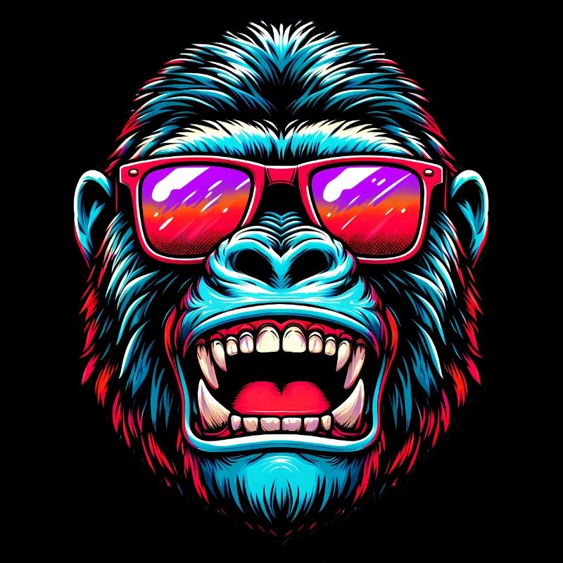 Gorillas with sunglasses