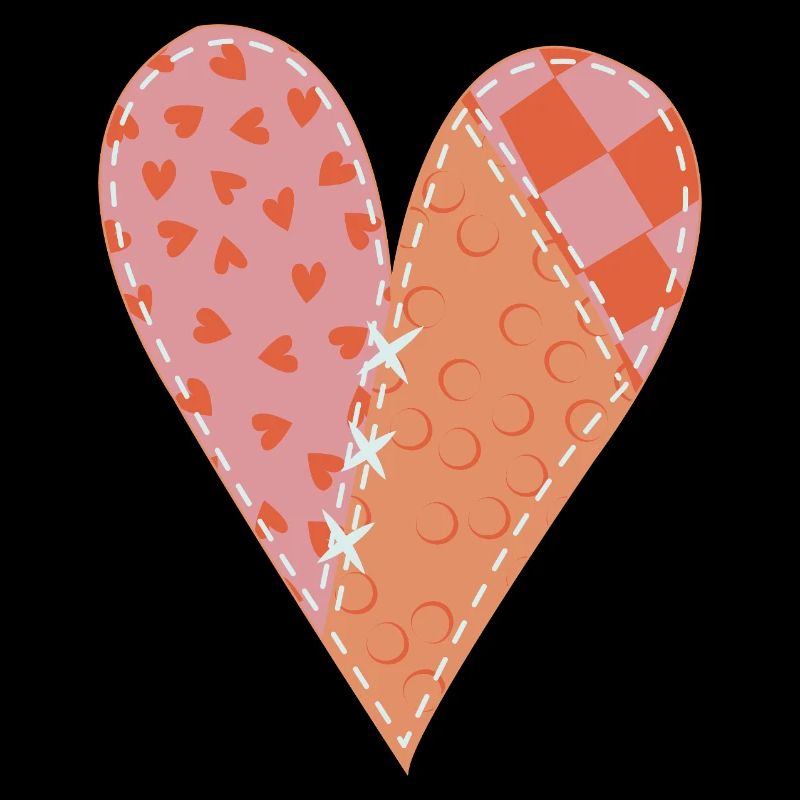 Patchwork Heart No10