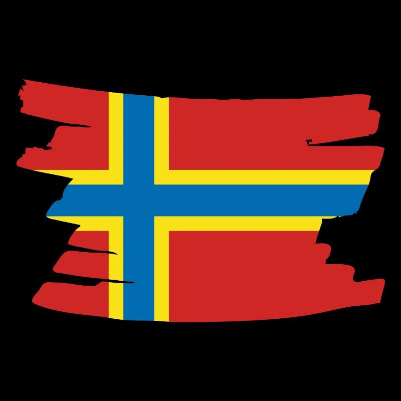 Drapeau national des îles Orcades - brosse horizontale
