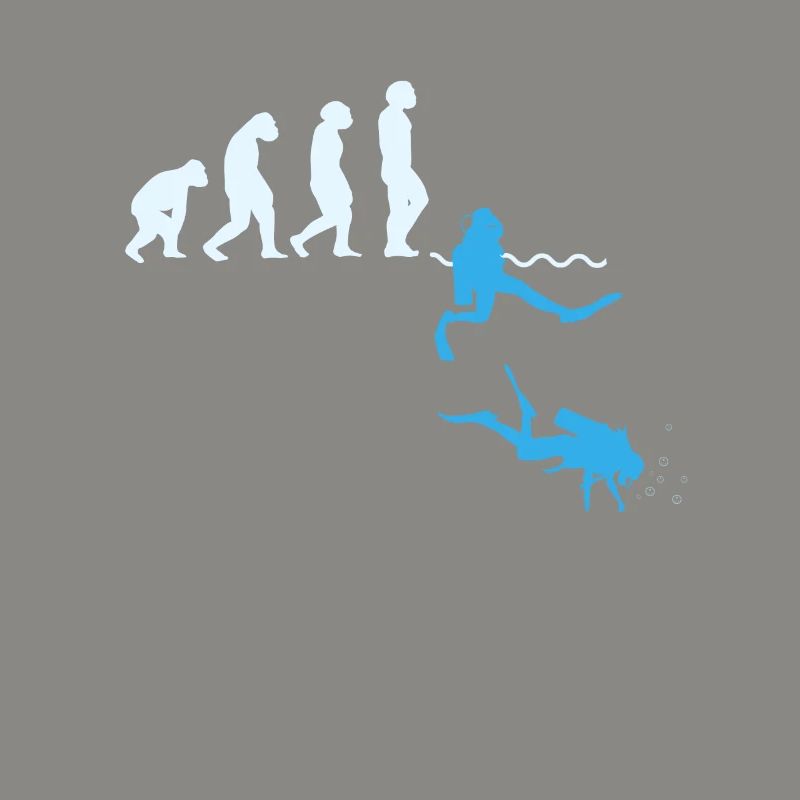 Diver Evolution Shirt Gift Diving