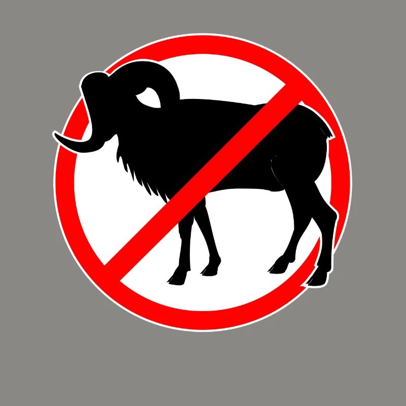 Ziegen oder Mufflons verboten - Ziege