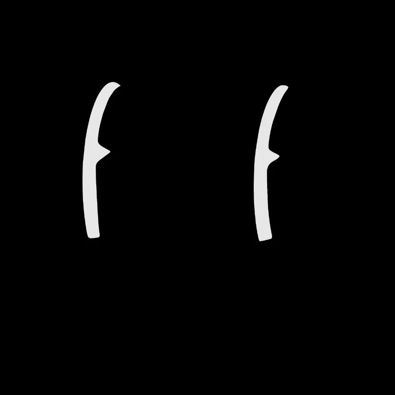 Lustiges Gesicht großen Augen