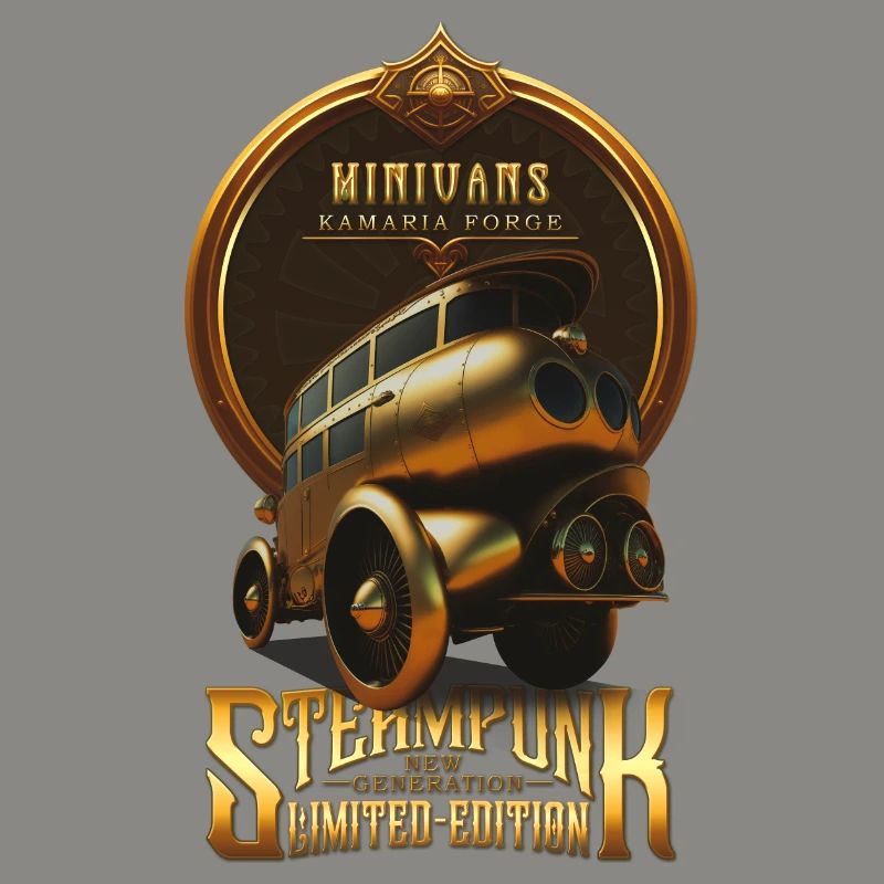 STEAMPUNK OLDTIMER OLDTIMER RETRO MINIVANS