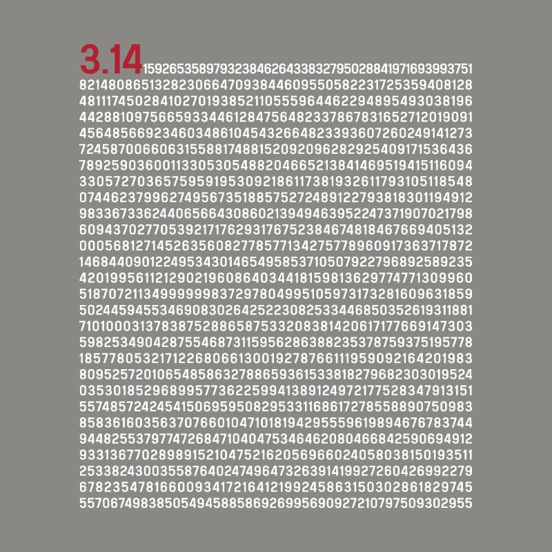 Pi 5000 Digits Pi Day Math Teacher Nerd
