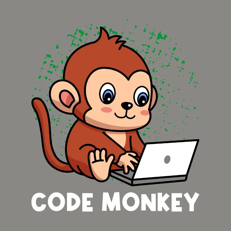 Code Monkey Programming Coder Computer Geek Develo