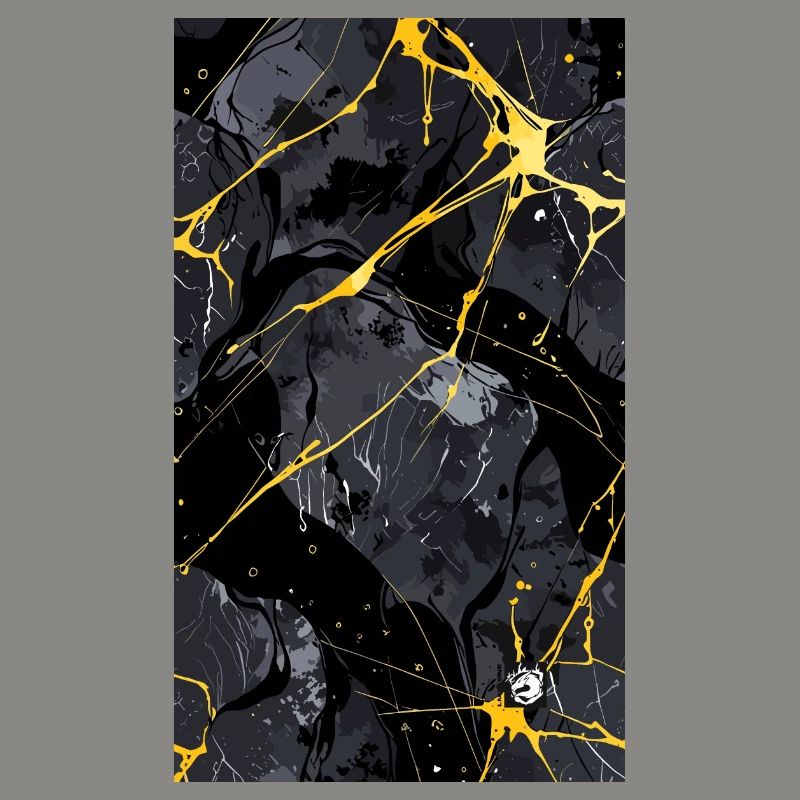 Marmor Marmor Granit schwarz und golden oder GF