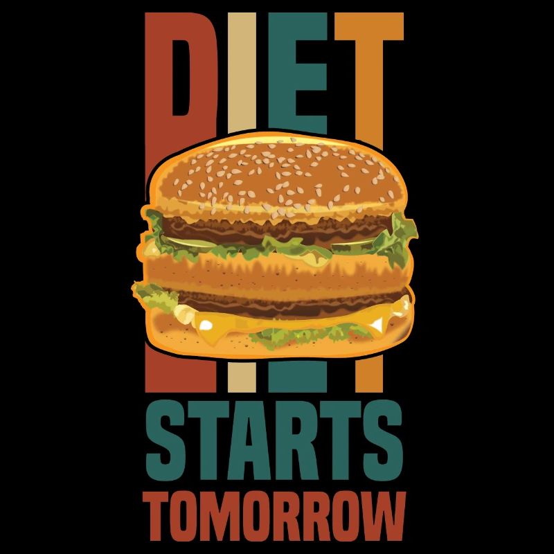 le régime commence demain (hamburger)