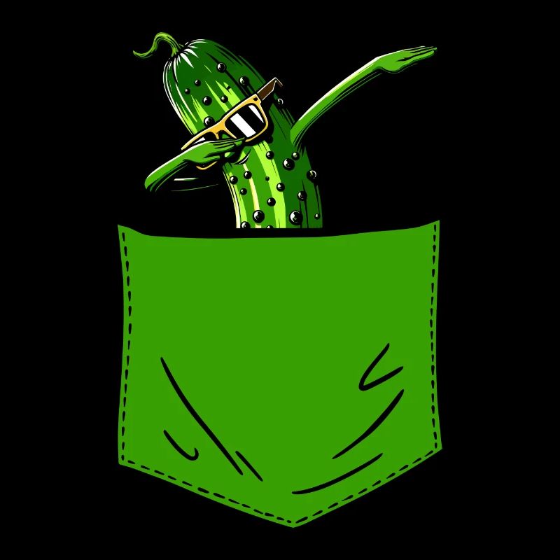 Drôle de concombre cornichon amateur de concombre