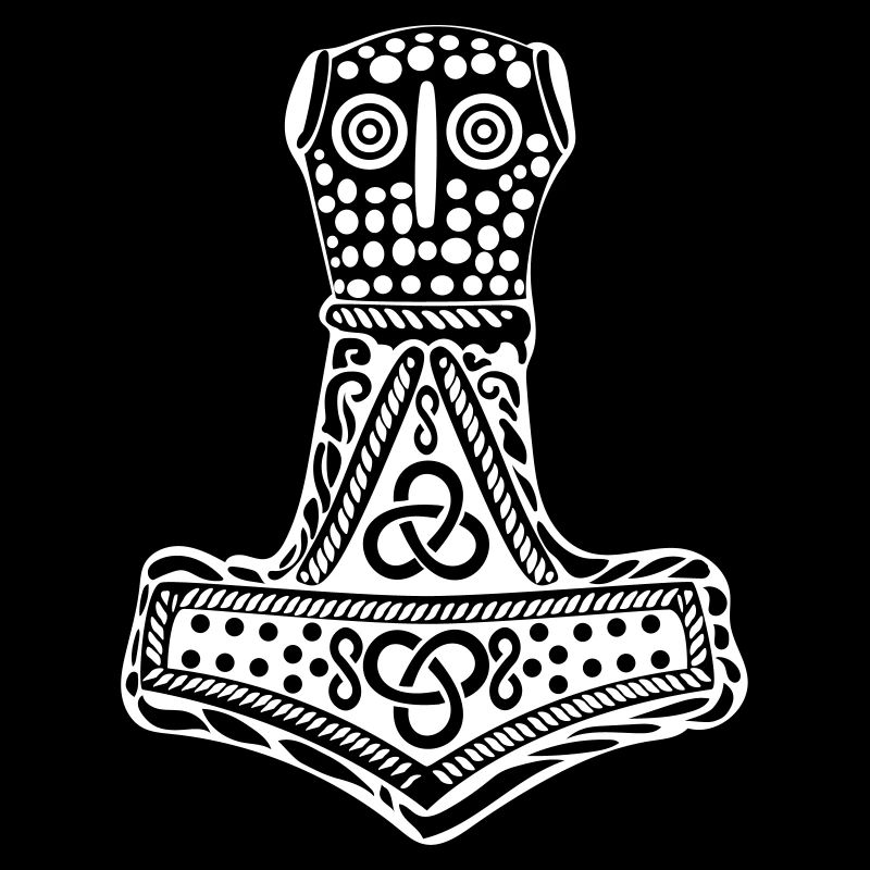 Thor Hammer Mjöllnir Mjǫllnir Malmer Blitz Dorn