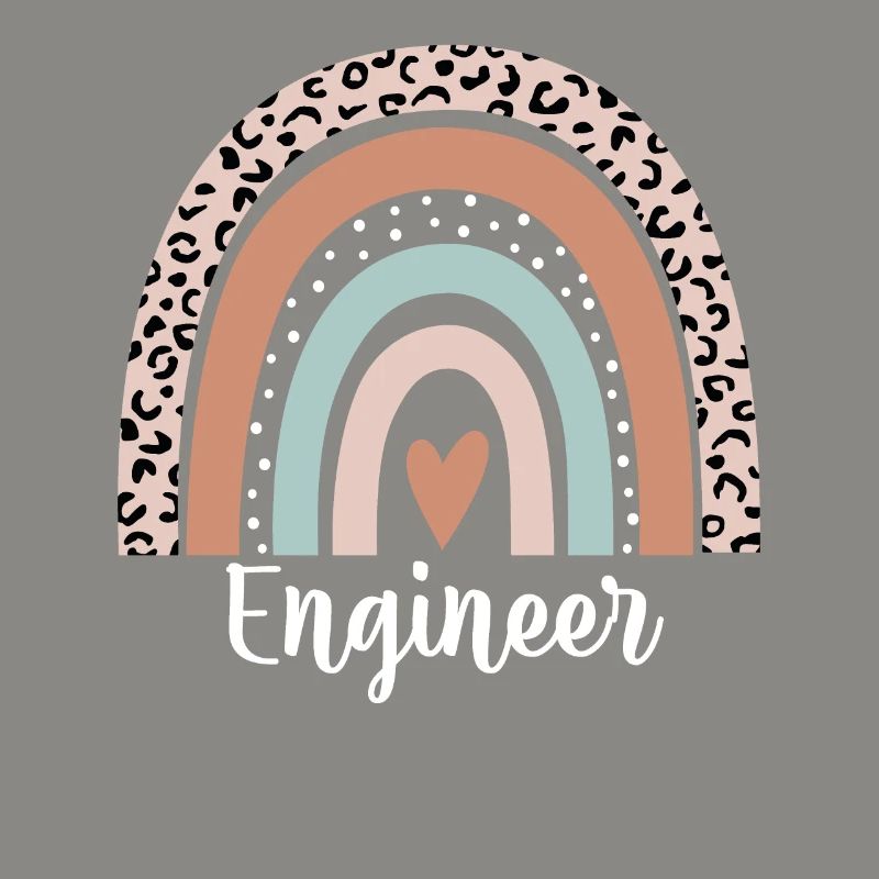Engineer Rainbow Leopard Funny Engineer
