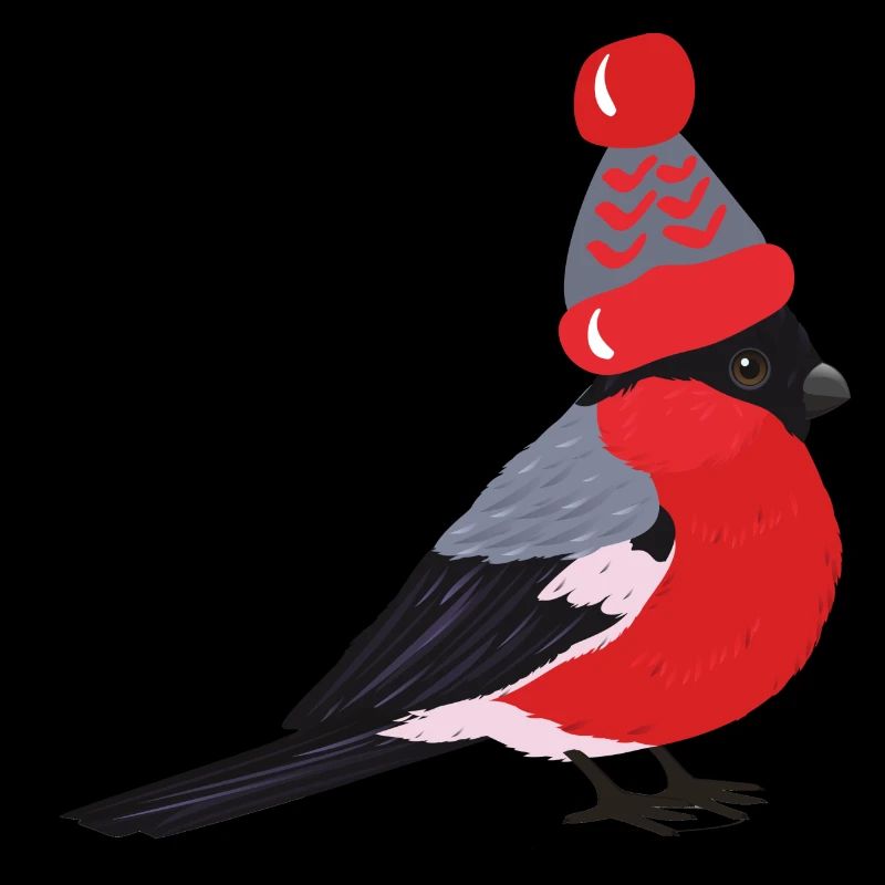 Vogel mit Mütze