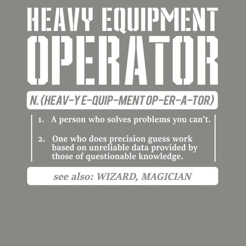 Excavator driver