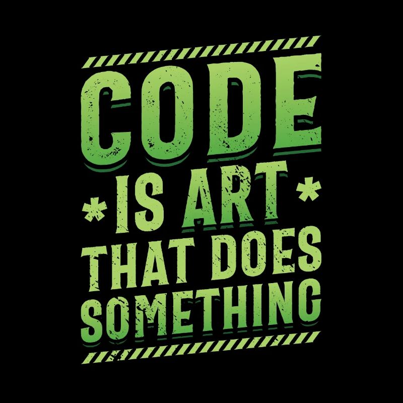 Code is an art that does something, programming