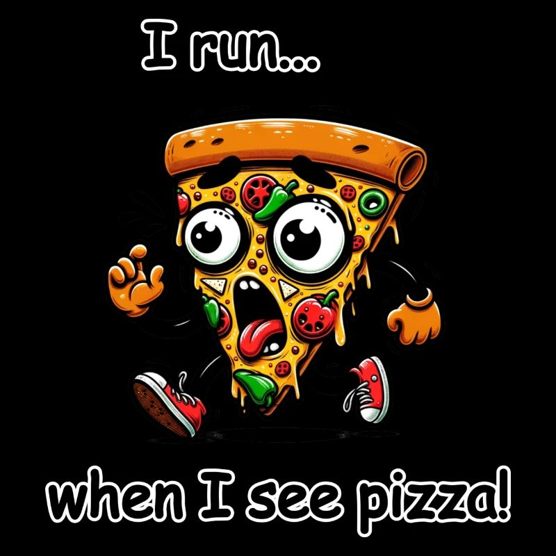 I run when I see Pizza