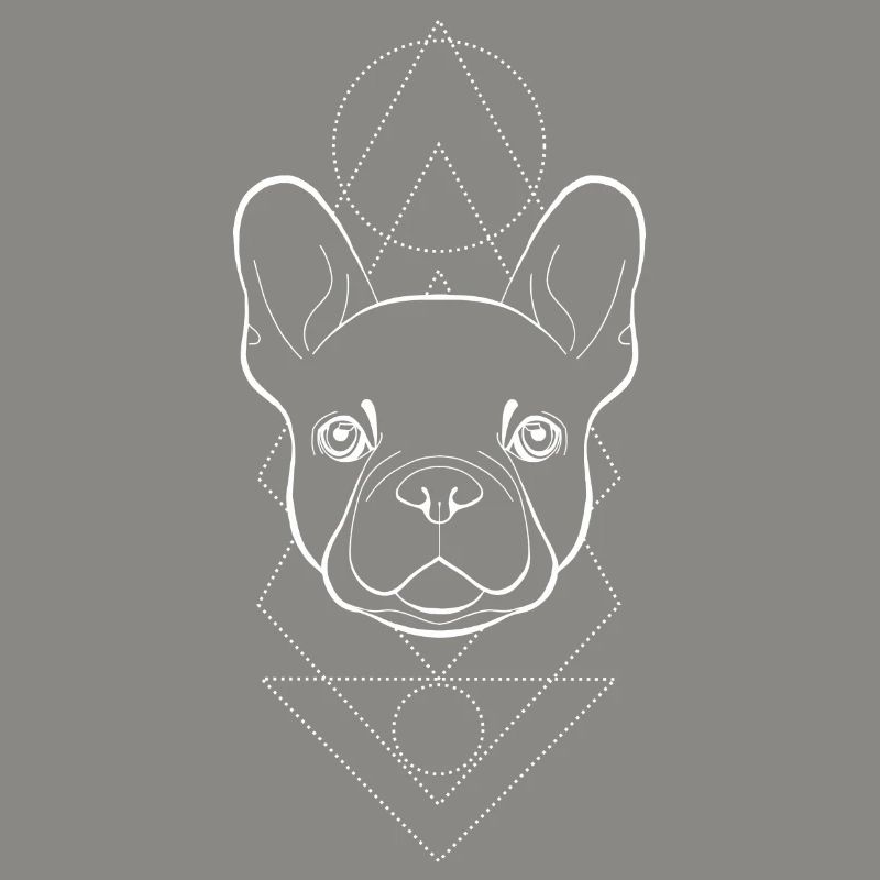 Frenchie Geometric (white)