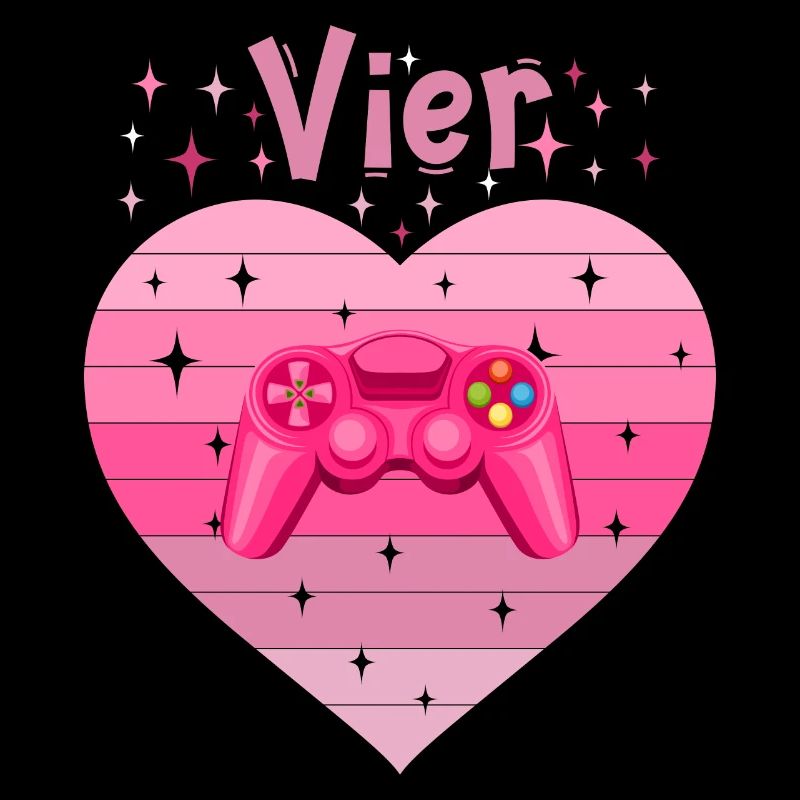 Mädchen Tochter 4. Geburstag Gaming Controller