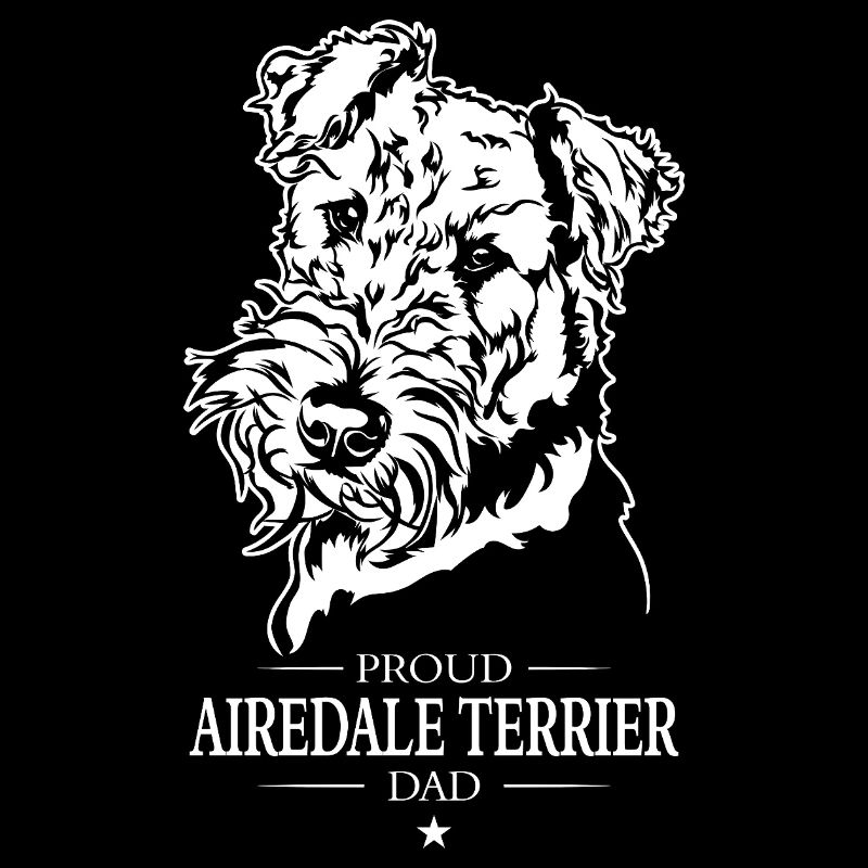 Airedale Terrier Dad Hunde Hund Wilsigns