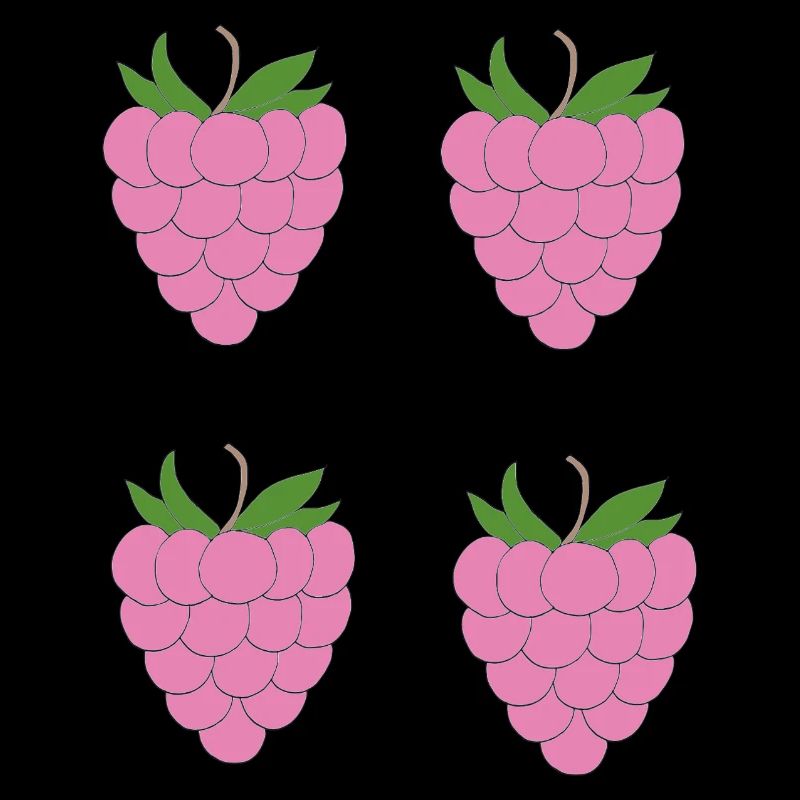 Raspberry Double Cluster Pattern