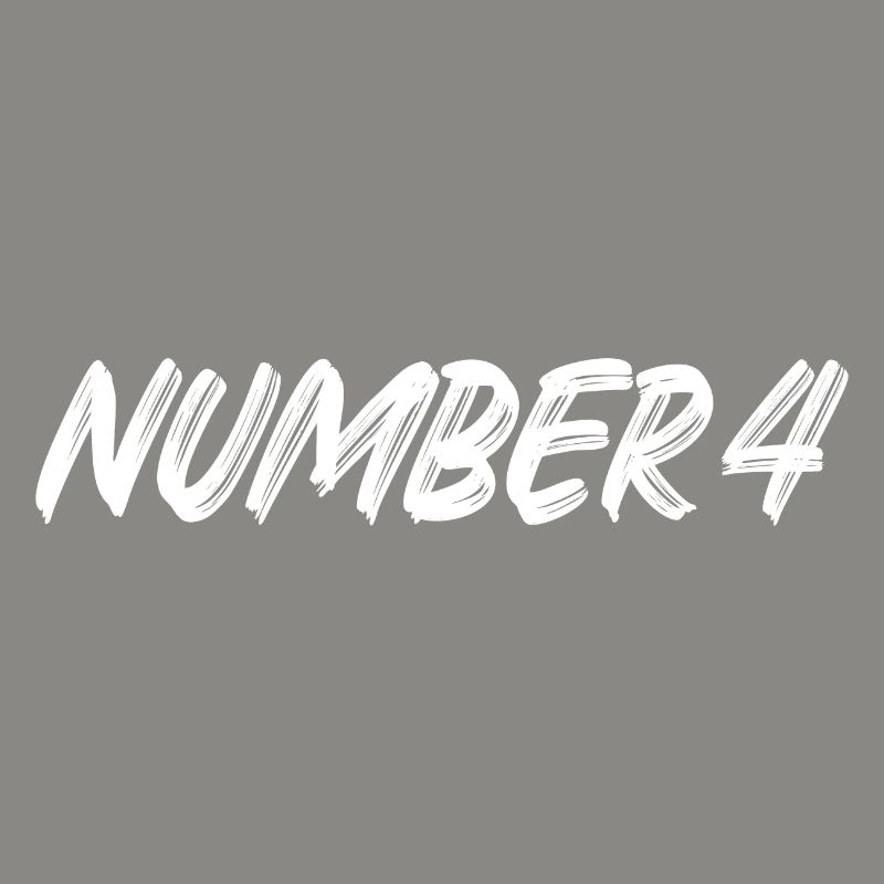 Number 4 - vier - vierter - vierte - 4 - Nummer 4
