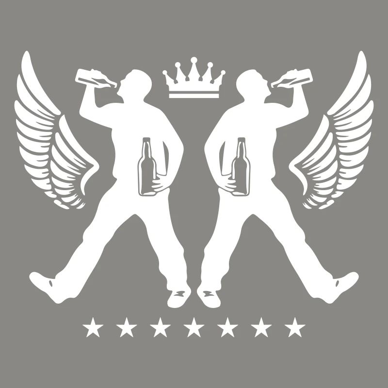 Drinking Bier Silhouette