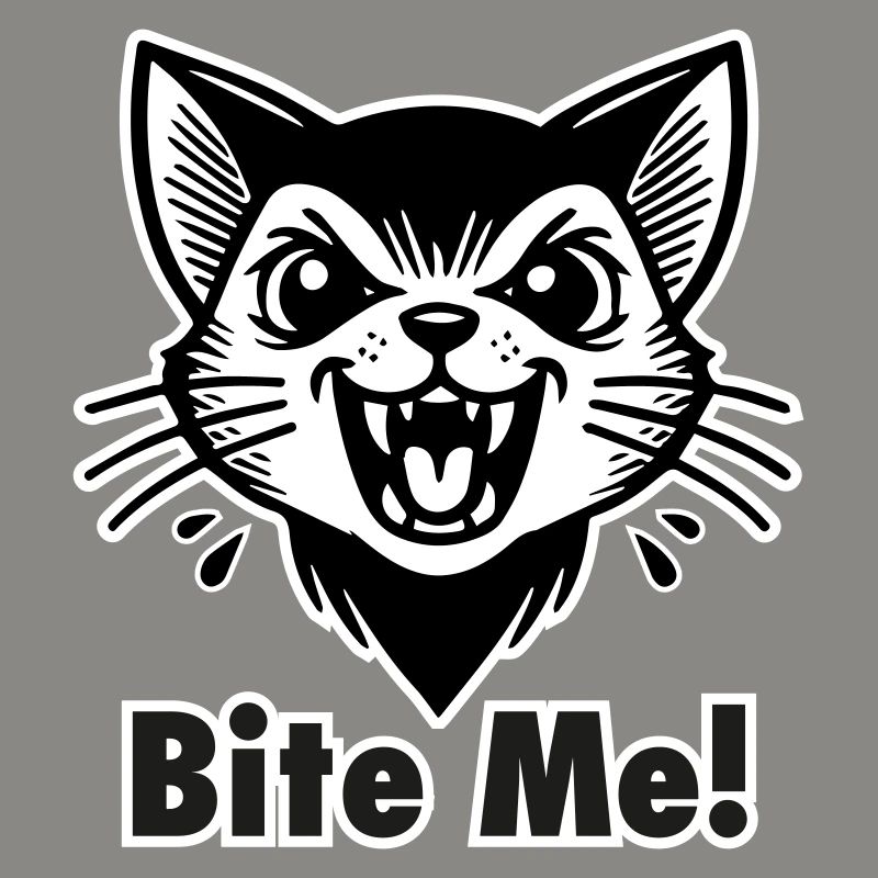 Chat vampire gothique - « Mordez-moi ! » Concevoir