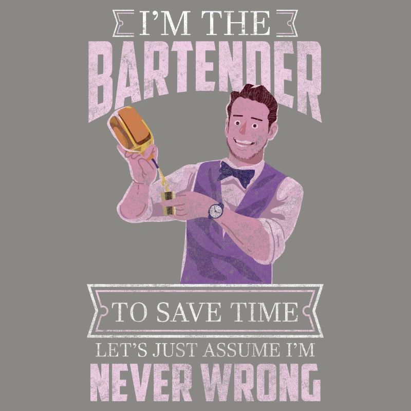 Bartender Disco Shaker Humor