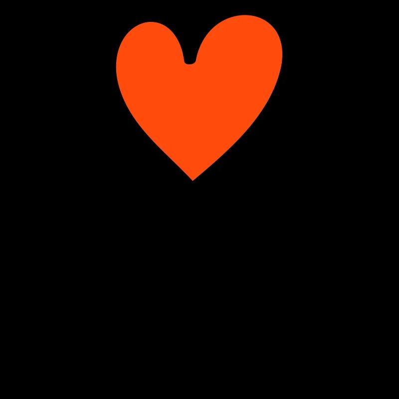 Heart on a thread two-tone