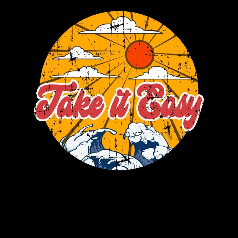 Take It Easy / 70s Gift / Retro Vintage Gift / 1970s