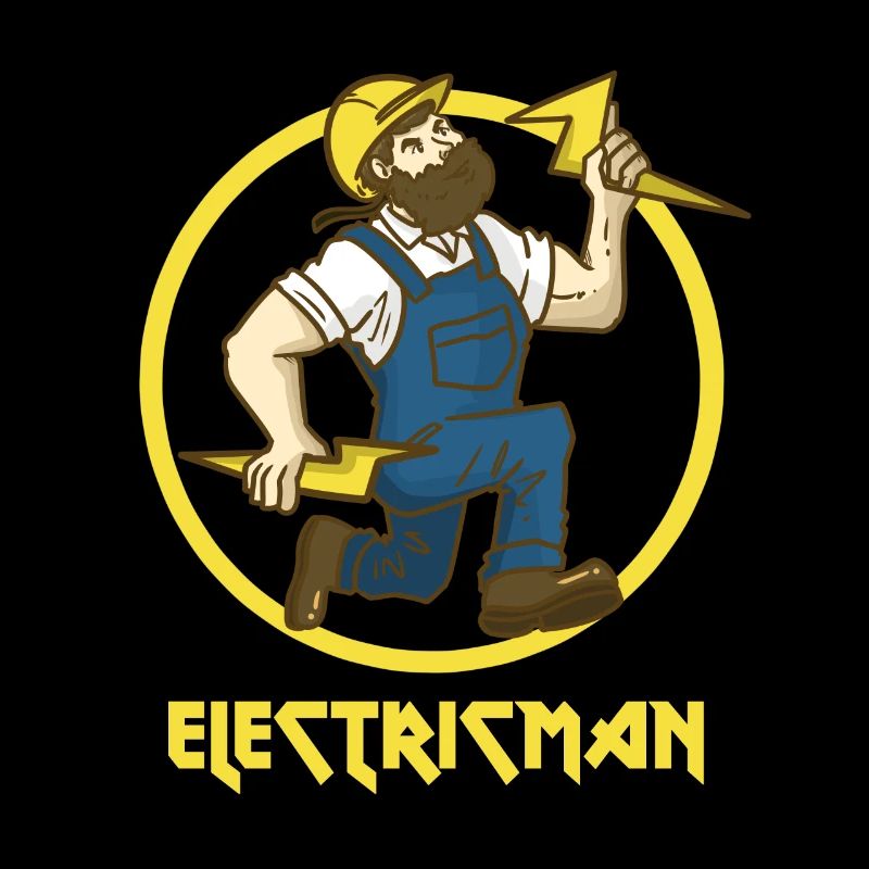 Elektriker Superheld Strom Blitz Geschenk Beruf